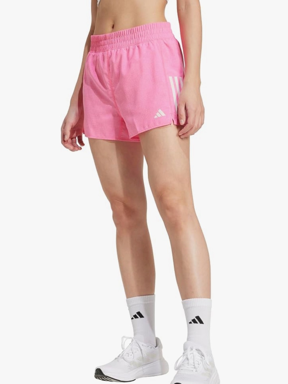 adidas Women's Pink Athletic Run Shorts